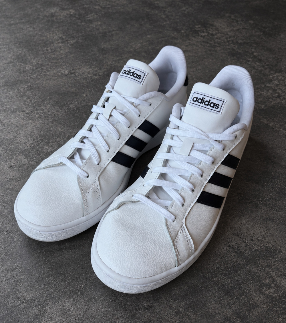 Adidas Grand Court Cloud Shoes White/Core Black size 13 F36392